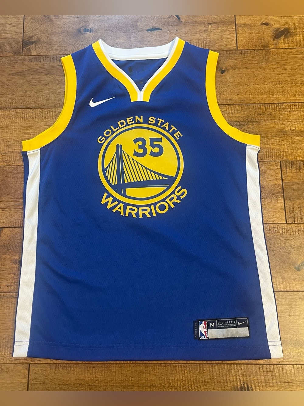 Nike NBA Golden State Warriors Away Swingman Jersey - Durant Boys Size Medium